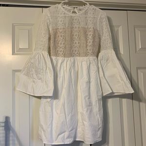 Lace Dress with Open Back
